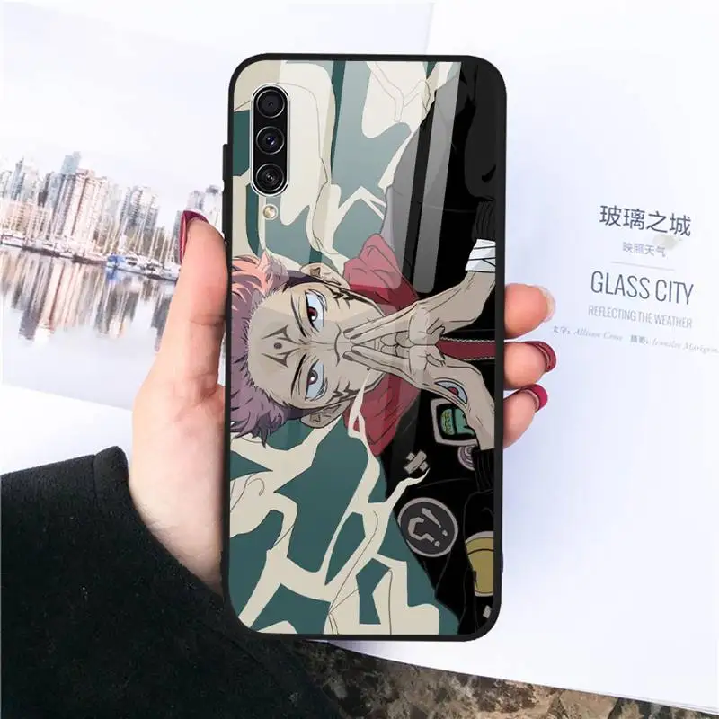 

Cartoon Anime Jujutsu Kaisen Phone Case Tempered glass For Samsung S20 Ultra S7 edge S8 S9 S10 e plus note8 9 10 pro