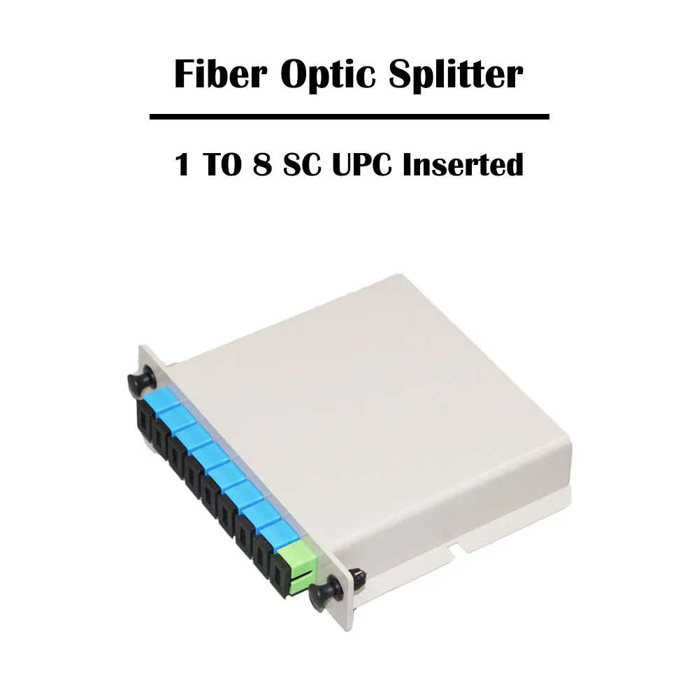 4 шт./лот SC UPC/SC APC SM вставочный волоконно оптический сплиттер 1X8 однорежимный для