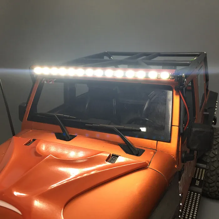 KYX Racing Metal 14 светодиодный светильник 158 мм для крыши 1/7 UDR 1/10 Traxxas TRX4 TRX-4 Axial SCX10 II Wrangler Body 7,2-12 V Red