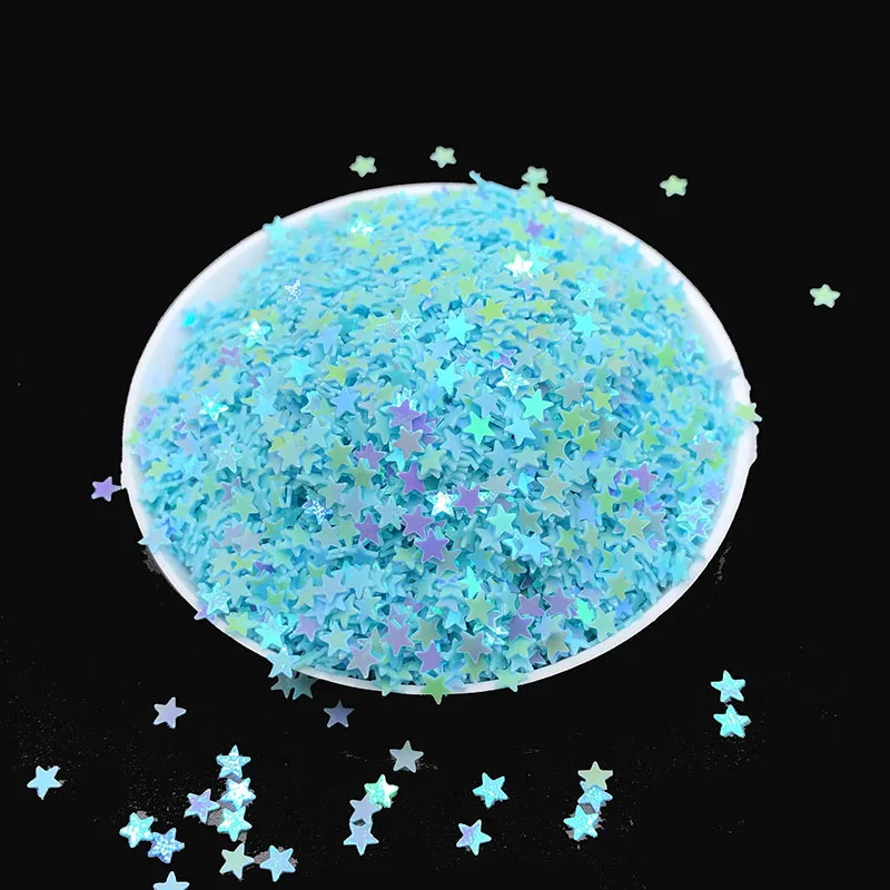 20 г/лот россыпью тесьма с пайетками для шитья Ремесло DIY ПВХ плоская пятиконечная