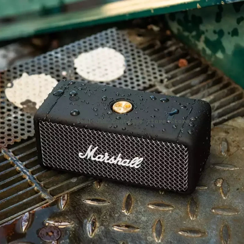 MARSHALL  EMBERTON  Wireless Bluetooth Speaker 5.0 Outdoor Subwoofer 3D Stereo Surround Mini Portable Ipx7 Waterproof Design
