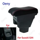 Подлокотник для SUZUKI SX4, центральный автомобильный подлокотник, внутренние детали, модифицированные детали, коробка для хранения, автомобильные аксессуары, интерьер с USB светодиодный