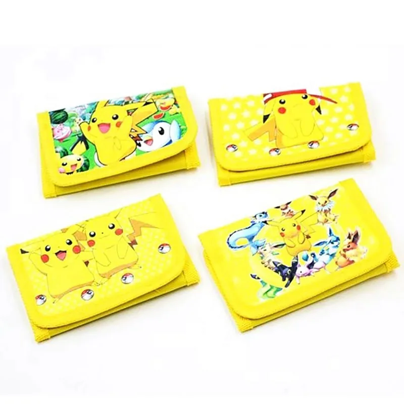 Милый детский кошелек с покемонами рисунком Пикачу из аниме для мальчиков и