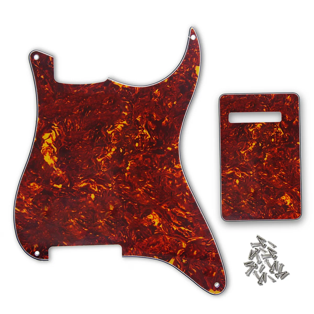 FLEOR красная Черепаха пустая гитарная накладка материал царапин пластина 4