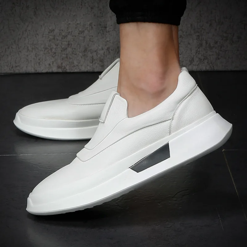 Туфли-Лоферы мужские для вождения Дизайнерские повседневные оксфорды плоская