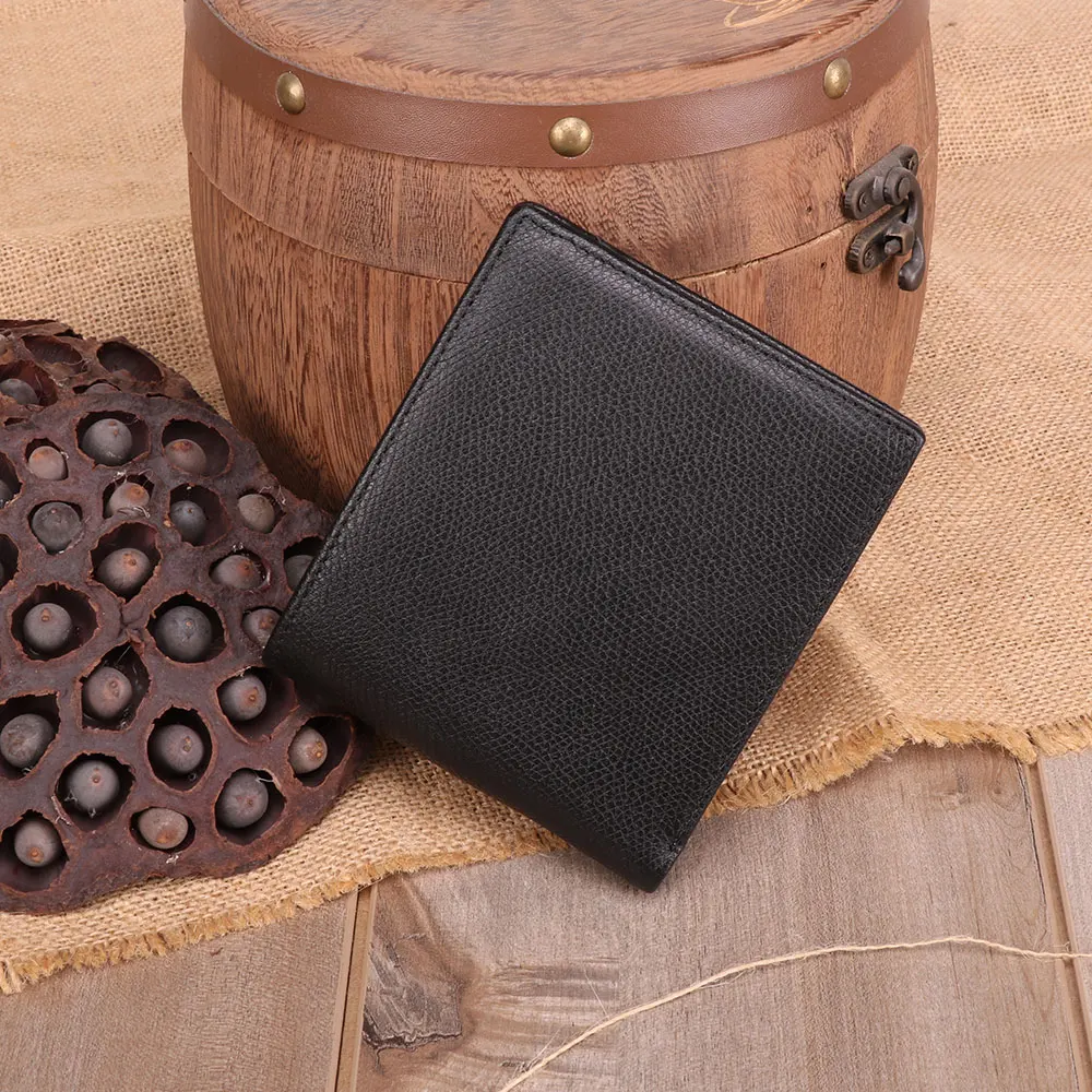 Кожаный держатель для карт JOGUJOS мужской кошелек на молнии из натуральной кожи