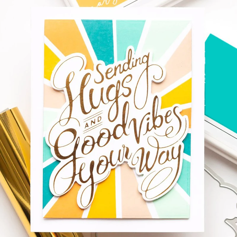 Новинка 2021 прозрачные штампы с надписью на английском языке Good Vibes горячие