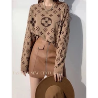 graphic print bottoming shirt women spring autumn and winter look thin with 2021 new tops thin womens temperament sweater