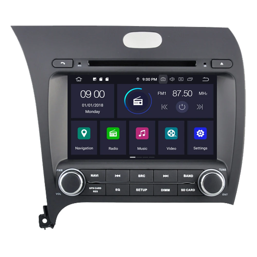 Автомагнитола RoverOne с DVD GPS для Kia K3 Forte Cerato Android 10 сенсорный экран мультимедийный