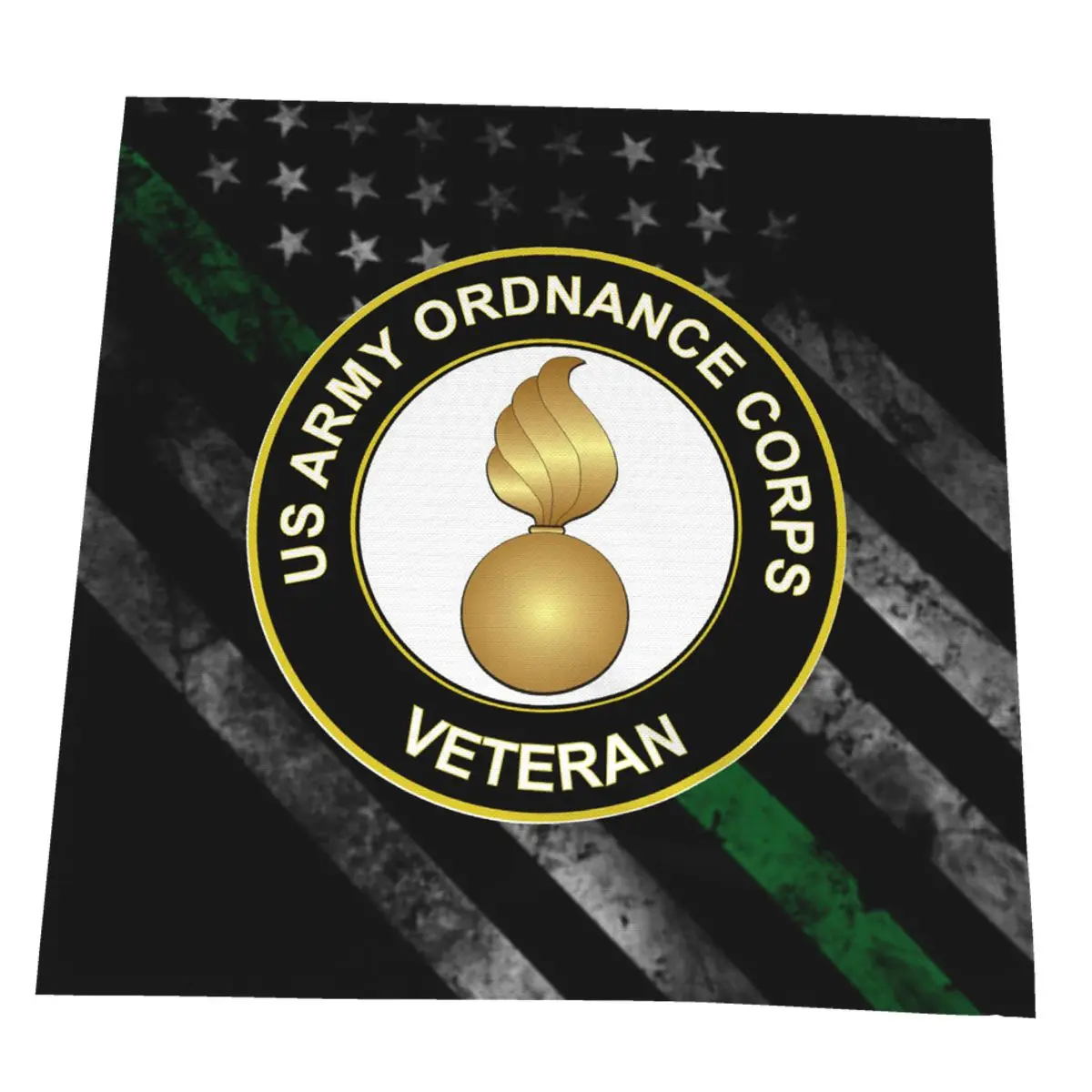 

US Army Veteran Ordnance Corps Reusable Washable Napkins Bathroom Roll Cleaning Cloth Kitchen Soft Dining Table Mat Fabric