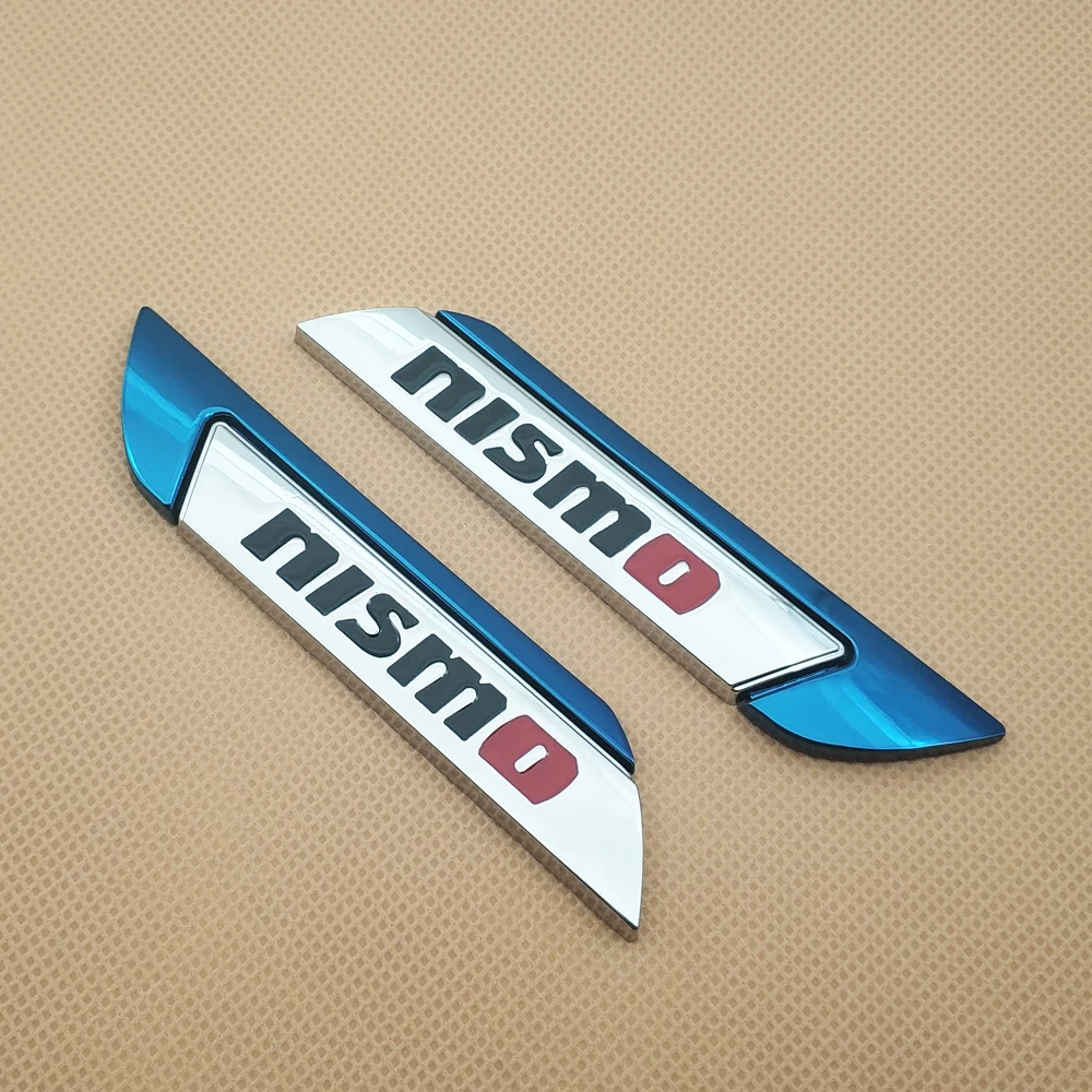 Пара металлических наклеек для автомобильного стайлинга Nismo значок боковое