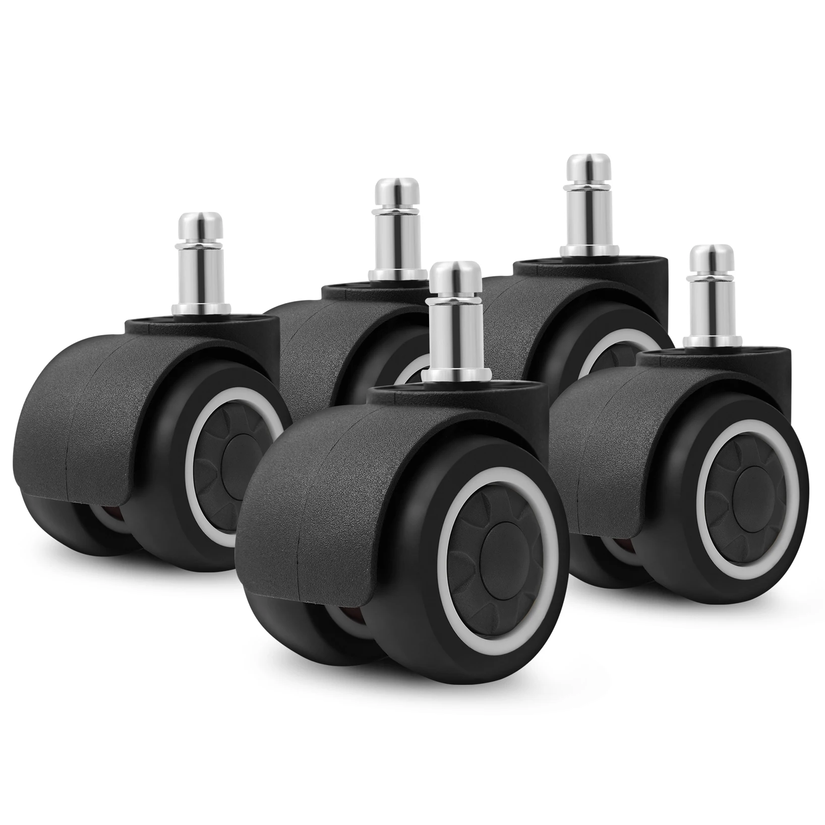 

NAIERDI 5 шт. 2 "TPR резиновые мягкие колеса офисный стул замена роликов бесшумные ролики безопасный ролик мебельное колесо фурнитура