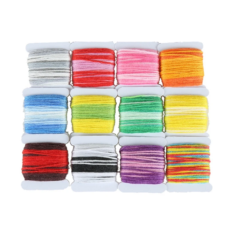 

192 Colors Embroidery Thread Floss Kit Cross Stitch Floss Threads Scissors Needles Sewing Accessories Kit for Mom Gift