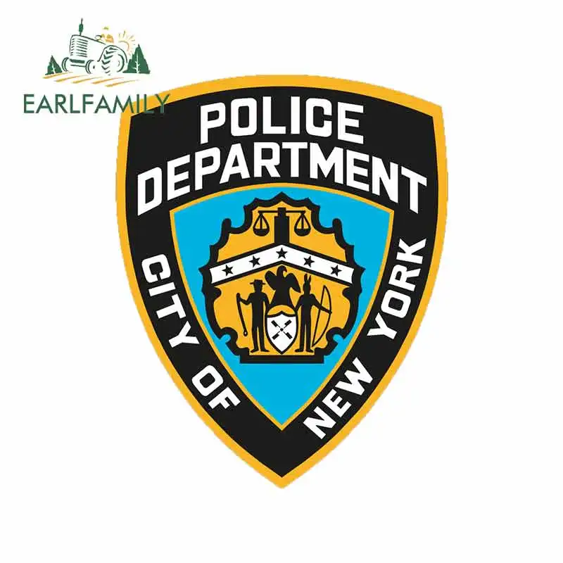 EARLFAMILY 13 см наклейки для полицейской машины NYPD грузовика автомобильные