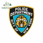 EARLFAMILY 13 см, наклейки для полицейской машины NYPD, грузовика, автомобильные аксессуары, наклейки, подходящие для JDM SUV RV, окклюзия, царапины, украшение