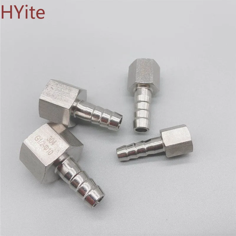 Прямой переходник для шланга 6 мм 10 12 Хвостовик с зазубринами 1/4 дюйма BSP