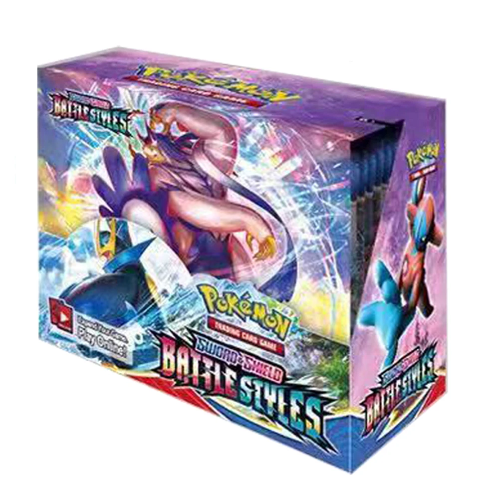 2021 Новинка 360 шт. случайный 1 коробка Pokemon TCG: сияющая судьба бустер карточка игра