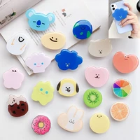 2021 new dropping glue fold finger grip ring mobile phone holder for iphone samsung xiaomi cute cartoon holder stand bracket