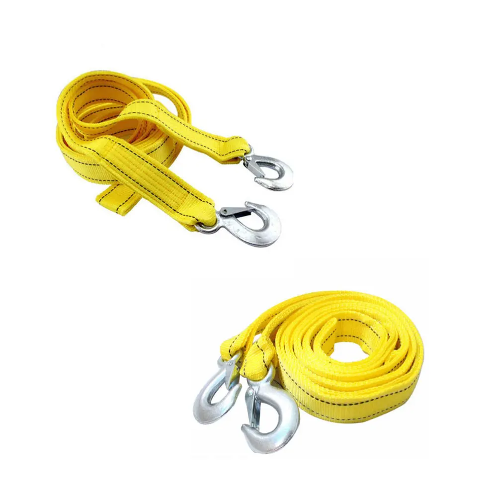 

1Pc Ton Car Trailer Rope Practical Durable Outdoor Emergency Kit Nylon Tow Rope Double Thicken Car Trailer(Yellow)