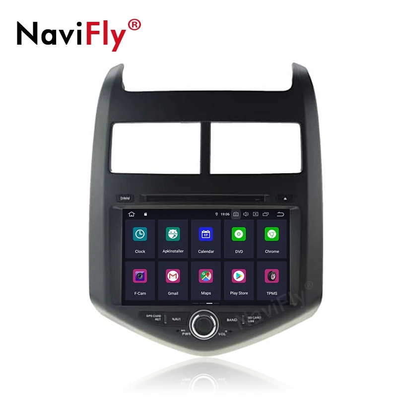 NaviFly Android9.0 OctaCore 4G Оперативная память 64G Встроенная 1din автомобиля gps радио для CHEVROLET
