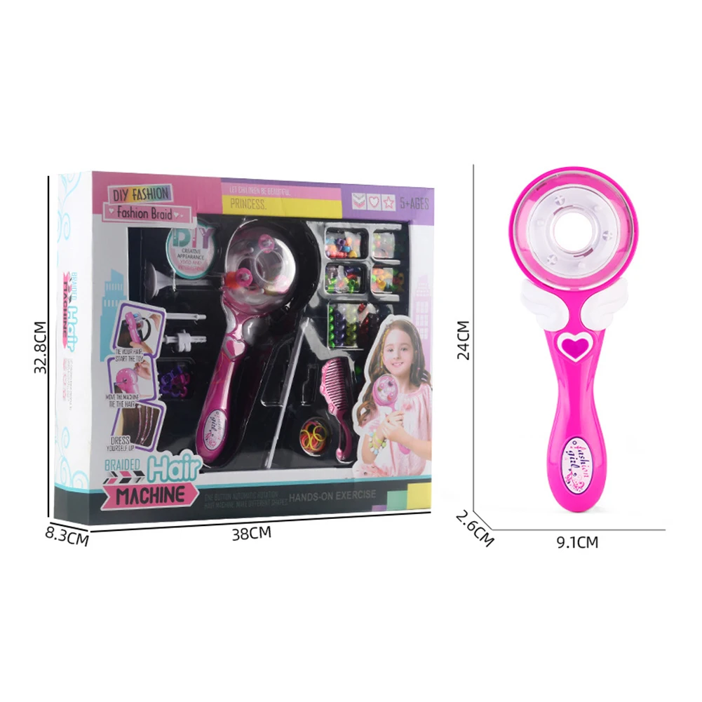 

Girl Hair DIY Accessories Magic Weaver Braider Electric Pretend Play Beauty Toy Children Kids Chiristmas Gift Supplies