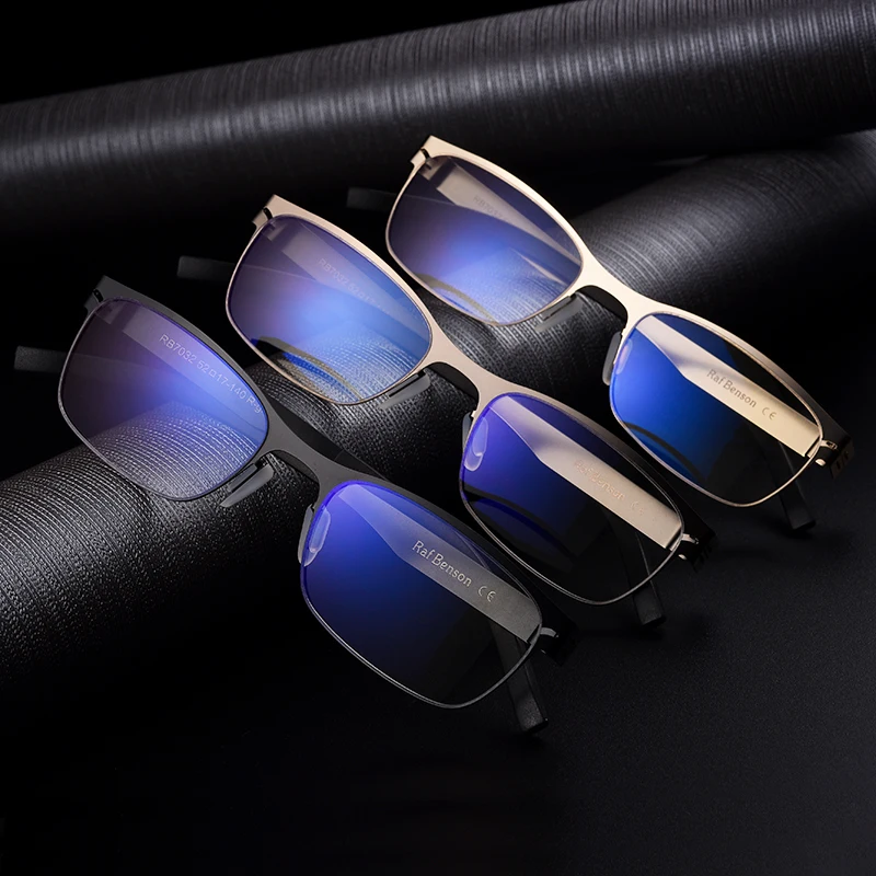 Очки для чтения мужские и женские из титановой стали пресбиопические аксессуары