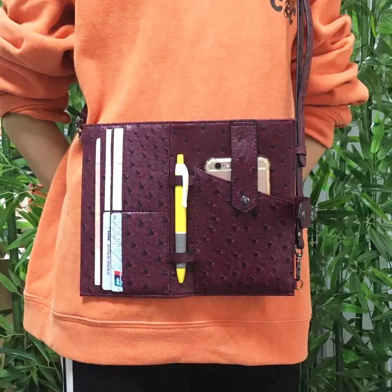 Модное Новое поступление Лидер продаж сумка для страусиного телефона визитница