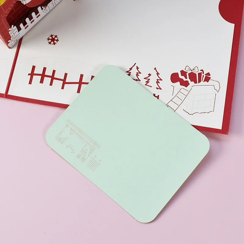 2 шт. Рождественский камин оригами 3D выдвижная поздравительная открытка