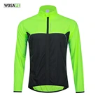 Мужская велосипедная куртка WOSAWE, легкая ветрозащитная Светоотражающая длинная куртка с карманом на молнии сзади для горных велосипедов, походов и бега