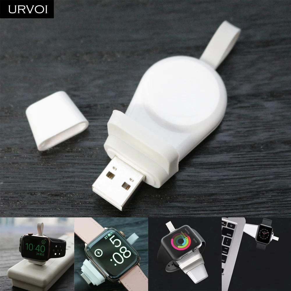 URVOI Зарядное устройство для наручных часов Apple Watch series 5 4 3 2 1 Беспроводной