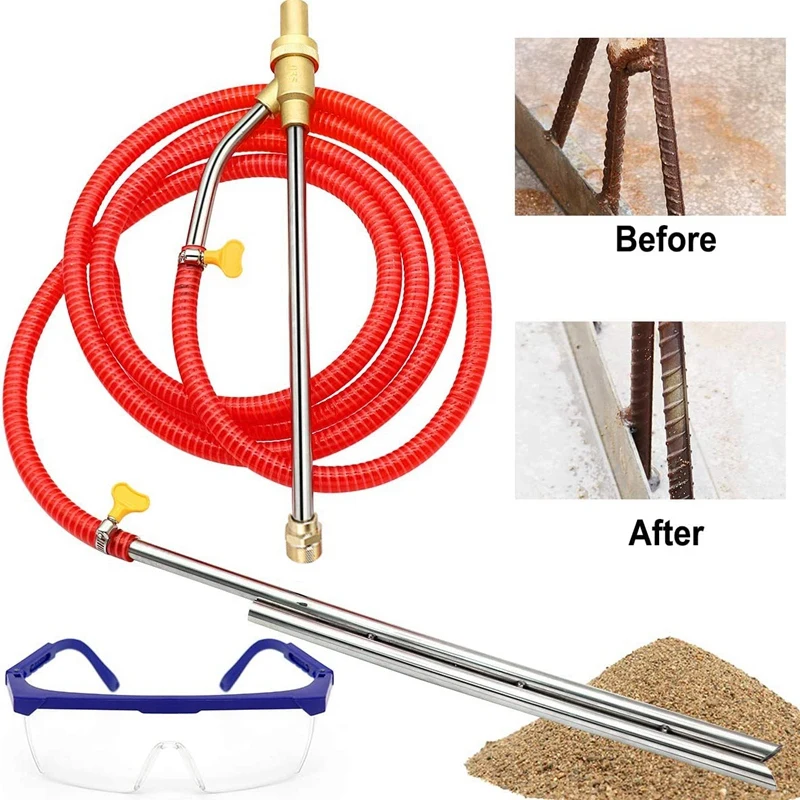 

Pressure Washer Sandblasting Kit, 5000PSI Wet Blasting Blaster Car Washer Sandblasting Kit for Karcher K Series