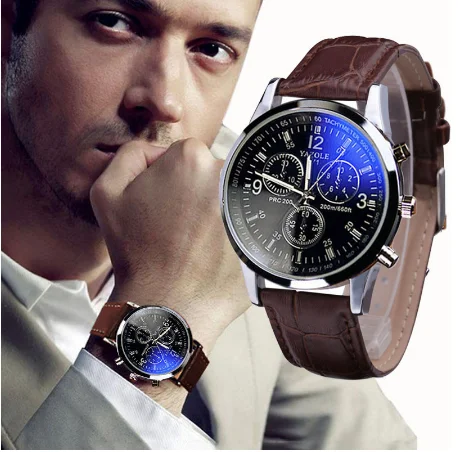 

relogio masculino Fashion Leather strap Mens Analog Quarts Watches Business Men Wrist Watch top Brand Luxury Casual male Clock
