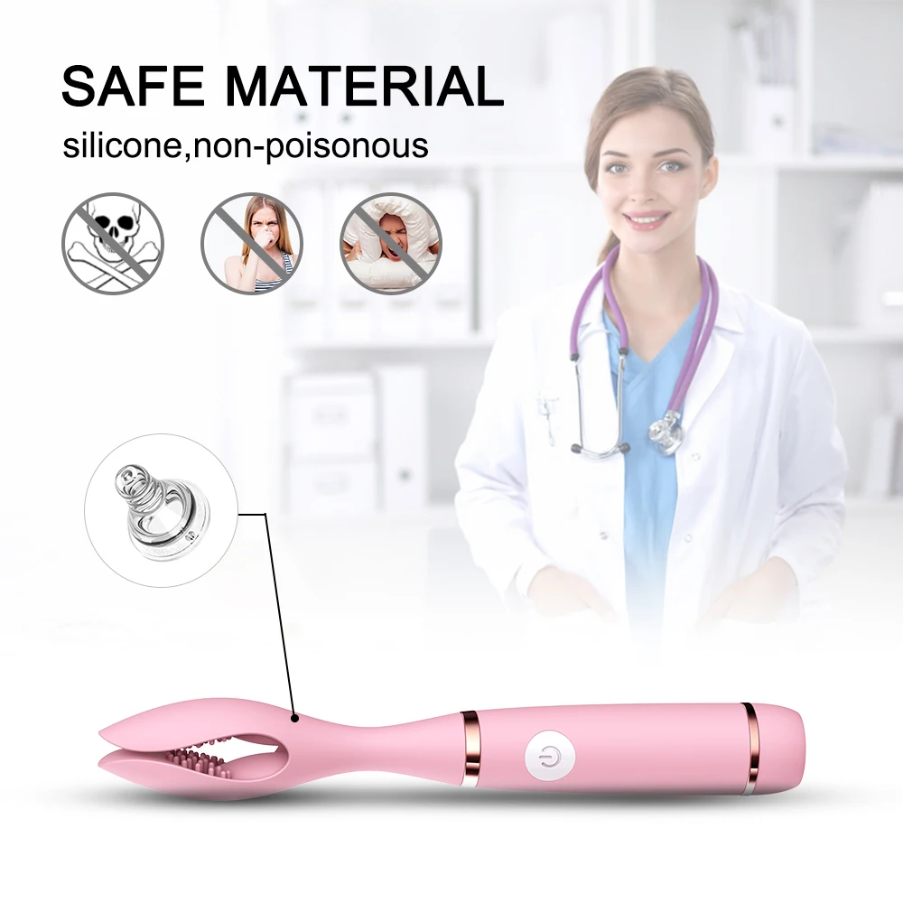 Y образный Вибратор для лизания языка перезаряжаемый массажер 10 скоростей