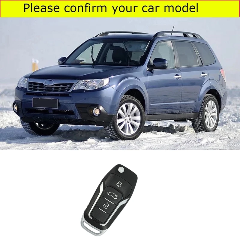 

433MHz 4D62 Chip Flip Folding 3 Button Remote Key Fob Key for Subaru Forester 2008-2012