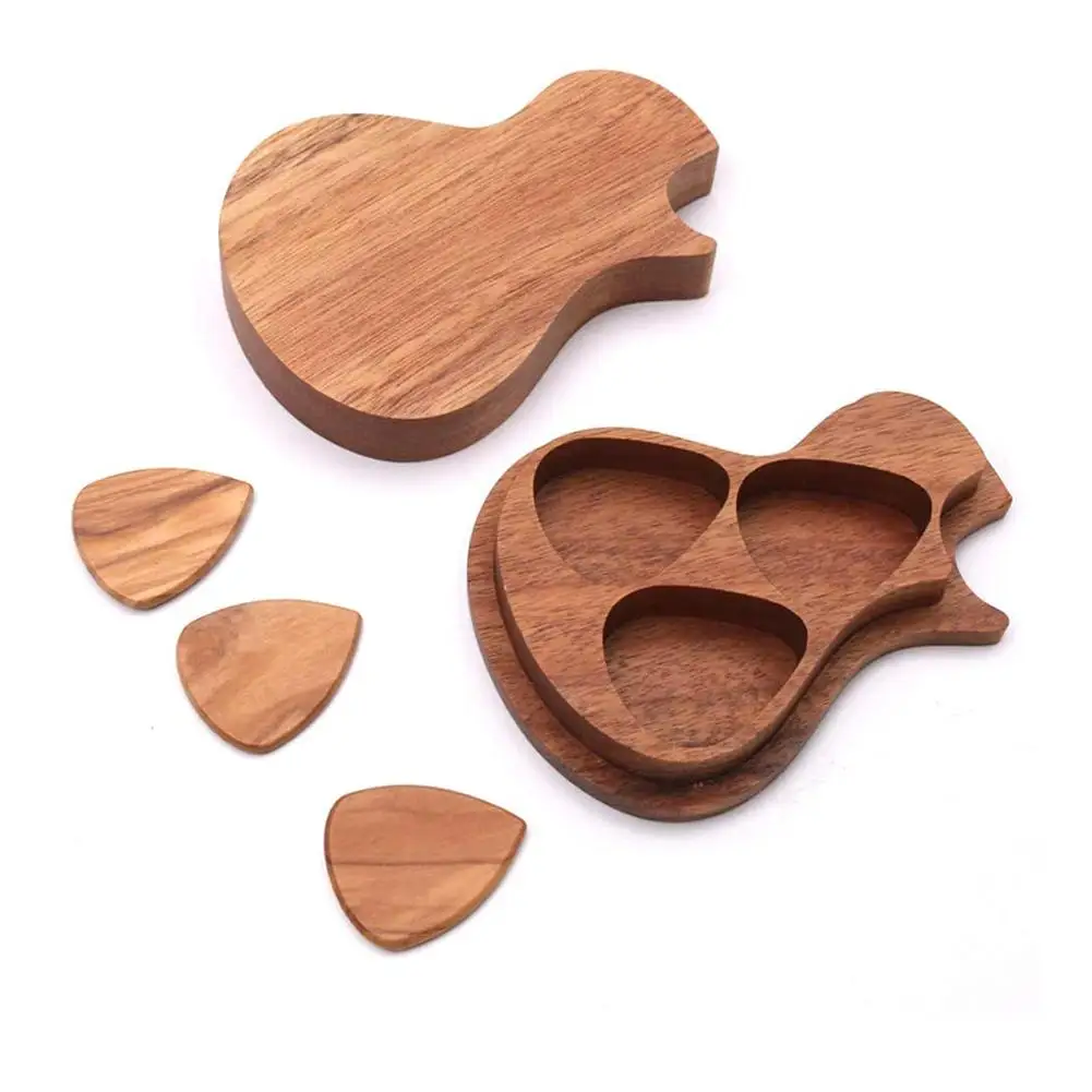 

Коробка для гитары, чехол для акустической гитары из акации, с 3 деревянными гитарами, струнными музыкальными инструментами, аксессуары для ...