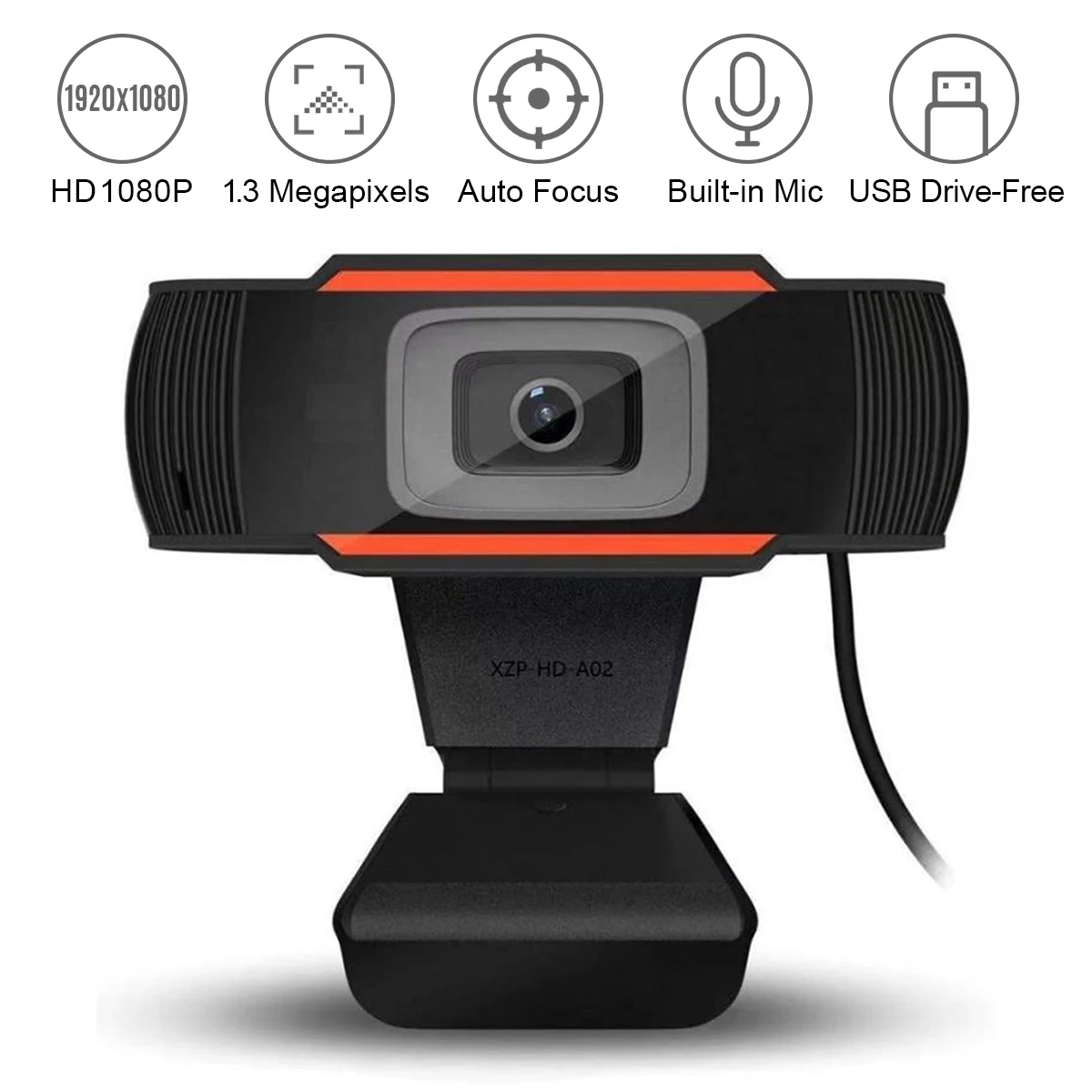 720/1080P Full HD веб камера видео конференц компьютеры с микрофоном USB Plug & Play для онлайн
