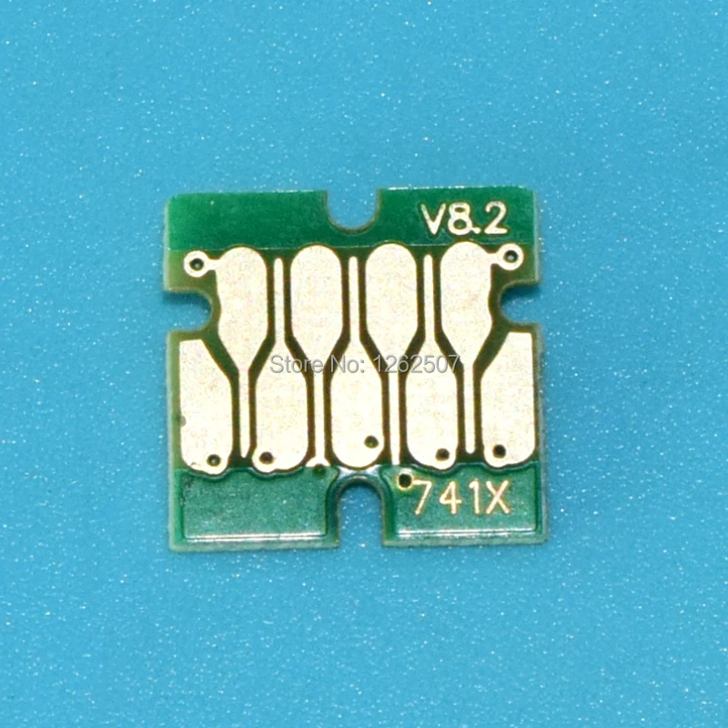 Чип картриджа T741X T7411 T7412 T7413 T7414 для принтеров Epson Surecolor F6000 F7000 F6070 F7070 F7100 F7170 F6200 F7200