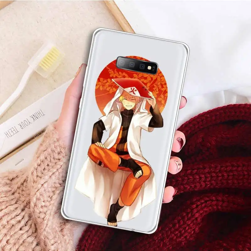 

Naruto Sasuke Kakashi Japan anime Phone Case Transparent For Samsung Galaxy A 71 21s S note 8 9 10 plus 20 ultra