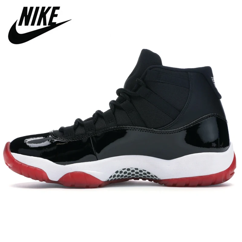 

Nike ballons de sport nike air jordan retro 11, couleur noire, rouge et bleue
