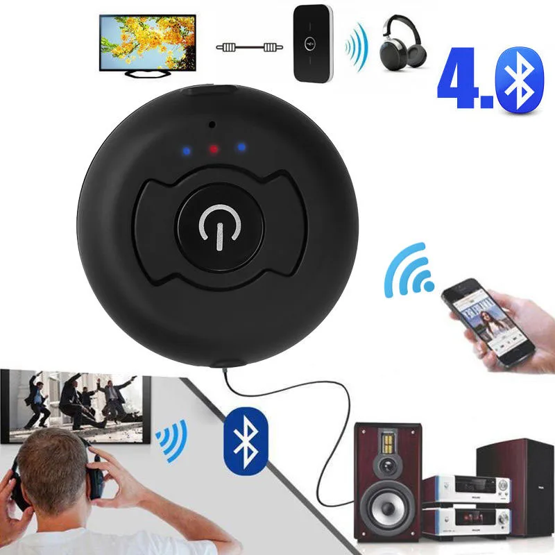 Черный CSR 4 0 двойной Bluetooth аудио передатчик многоточечный беспроводной адаптер