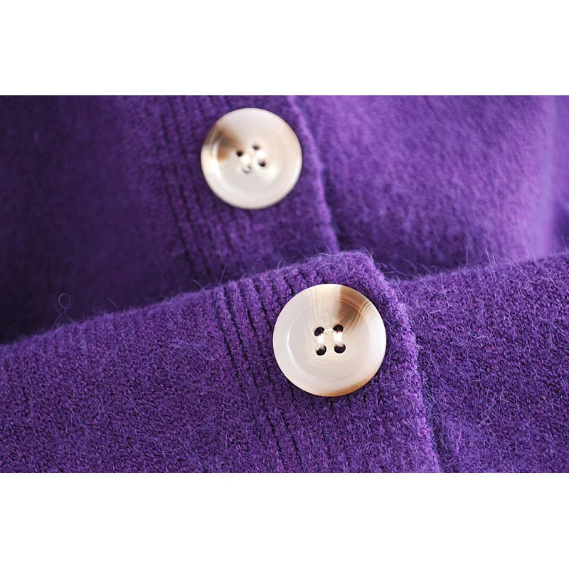 Модный женский кардиган Za Осень-зима 2019 v-образный вырез мультяшная вышивка