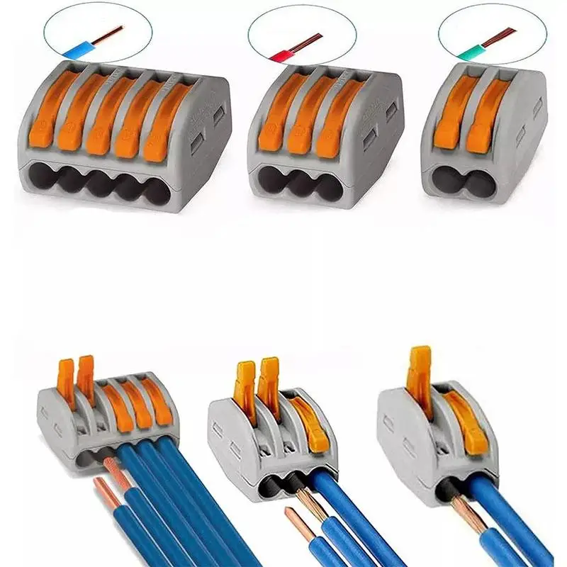 

Compact Wire Wiring Multifunctional terminal universal wire connection wire connector fast shunt reusable wire connector