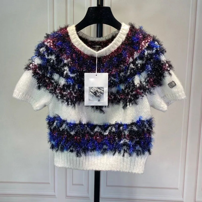 

2022 spring women's sweater amazing jumper elegant jersey mujer cashmere sueters de mujer elegant short sleeve pullover