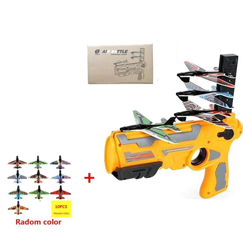 

Airplane Launcher Bubble Catapult Plane Toy Airplane Toys for Kids plane Catapult Gun Shooting Game Toys Outdoor Sport Toys