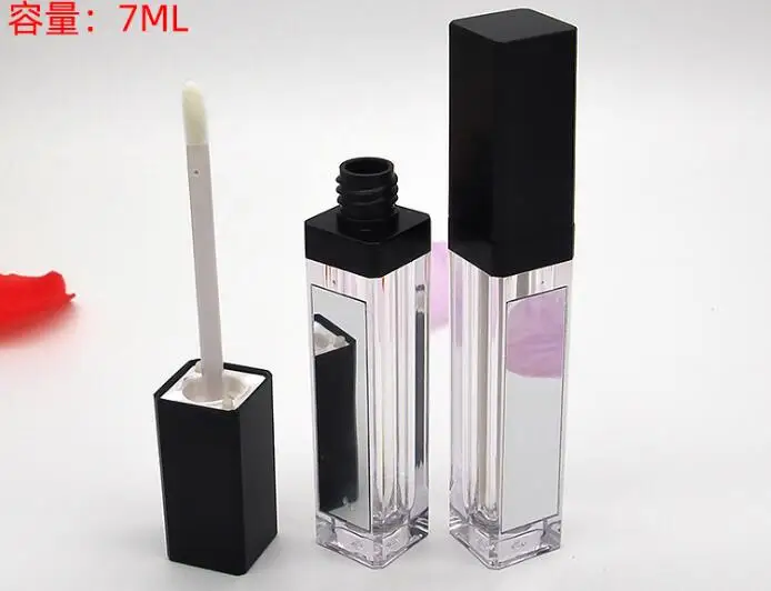 1 шт. светодиодная акриловая трубка для губ 7 мл глазурь с зеркалом акриловый блеск со светодиодной