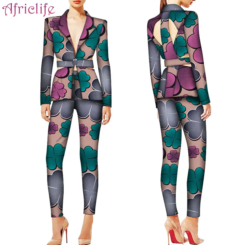 Пикантные костюмы с блейзером для офисных леди большая ткань украшение на