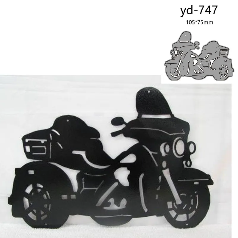 Металлические Вырубные штампы форма для украшения мотоцикла Скрапбукинг Бумага