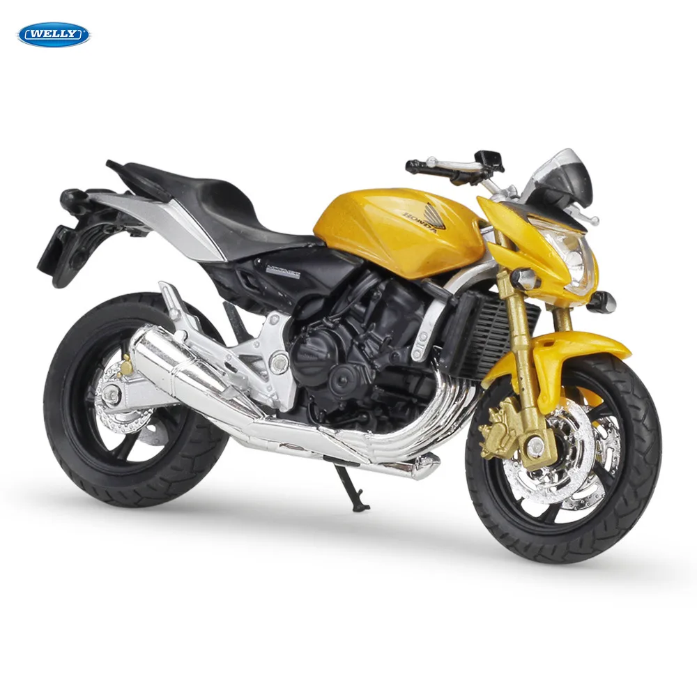 WELLY 1:18 HONDA Hornet литая под давлением модель мотоцикла из сплава игрушка для детей подарок на день рождения коллекция игрушек