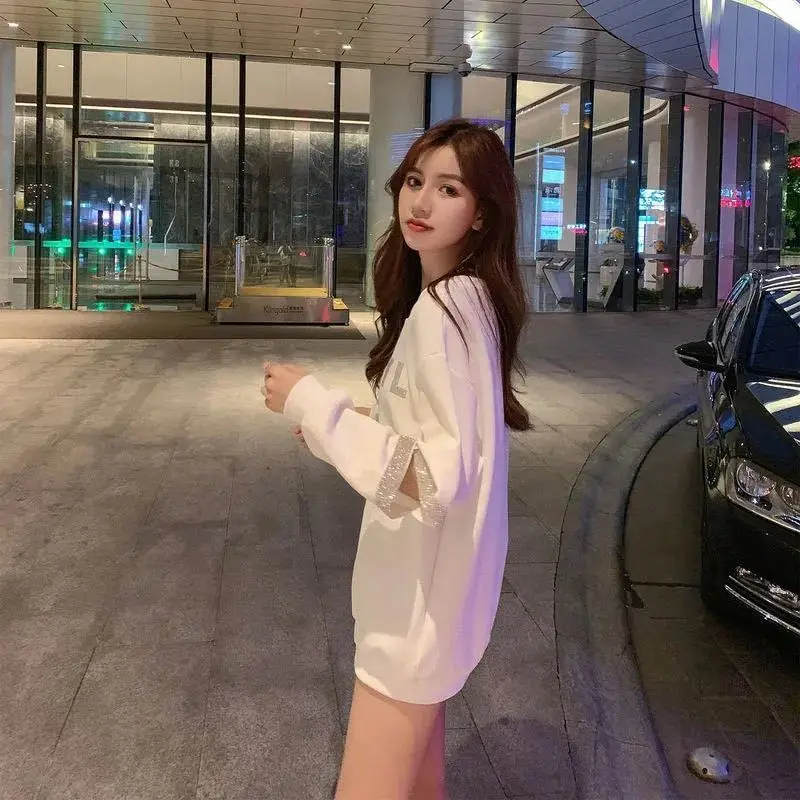 

Shiny Hollow Hole Long Sleeve Sweater Women's Spring Korean Loose Design Fashion Jacket