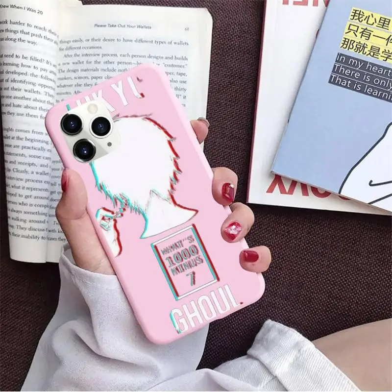 

Tokyo Ghouls kaneki ken anime Phone Case Candy Color for iPhone 11 12 6 6S 7 8 XS X SE 2020 XR mini pro Plus MAX coque